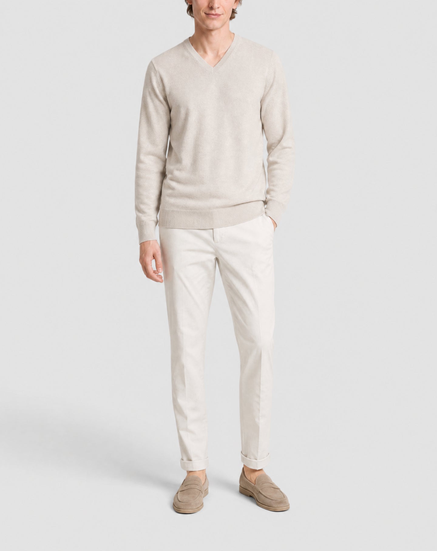 V-neck cashmere jumper - Roche