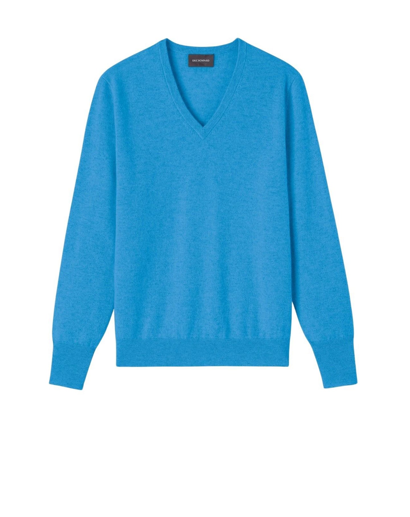 RECO130Pull Col V Classique - Bleu Cirque