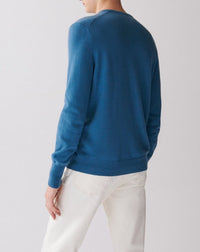 RECO130Pull Col V Classique - Bleu Uniforme