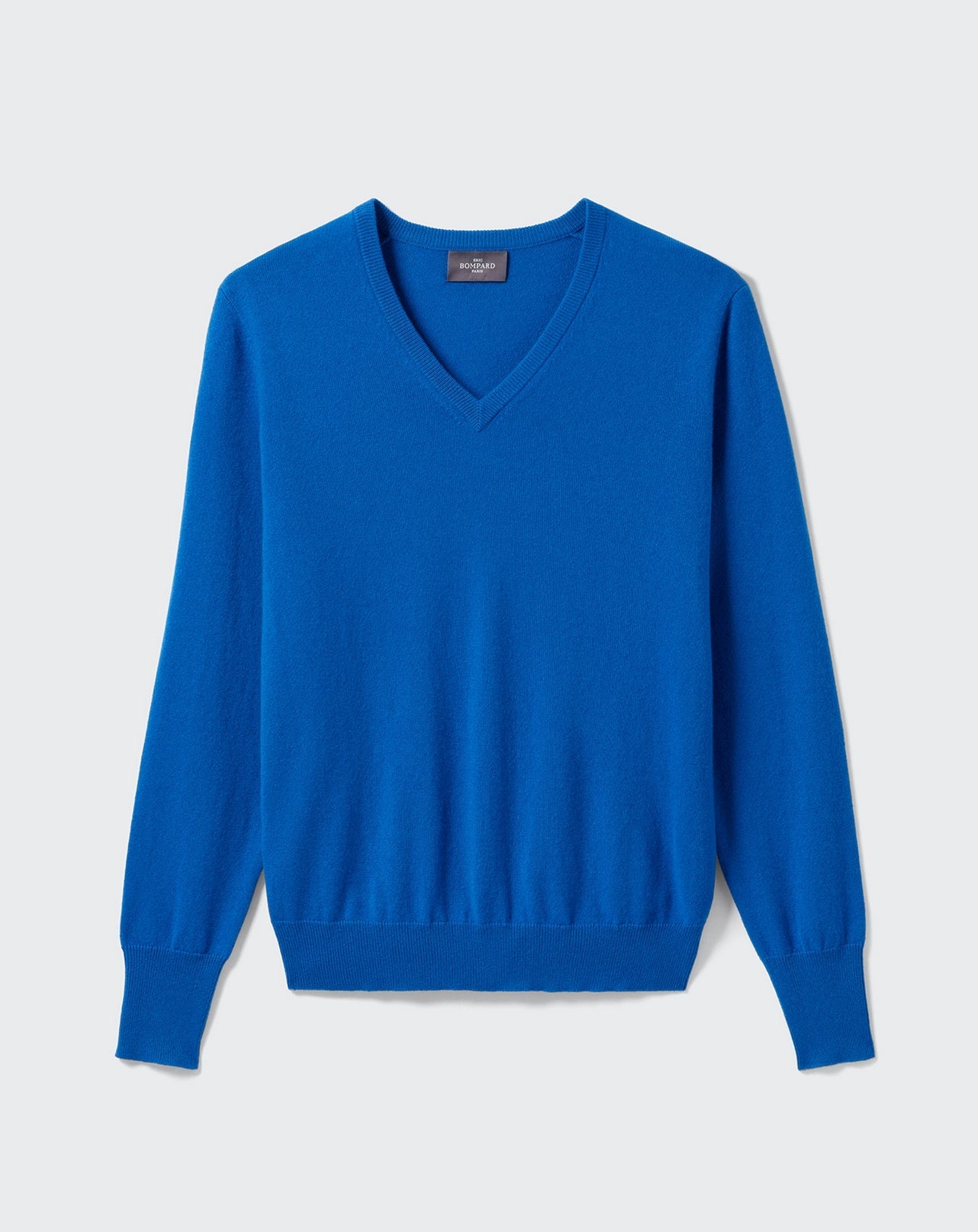 RECO130Pull Col V Classique - Bleu Pigment