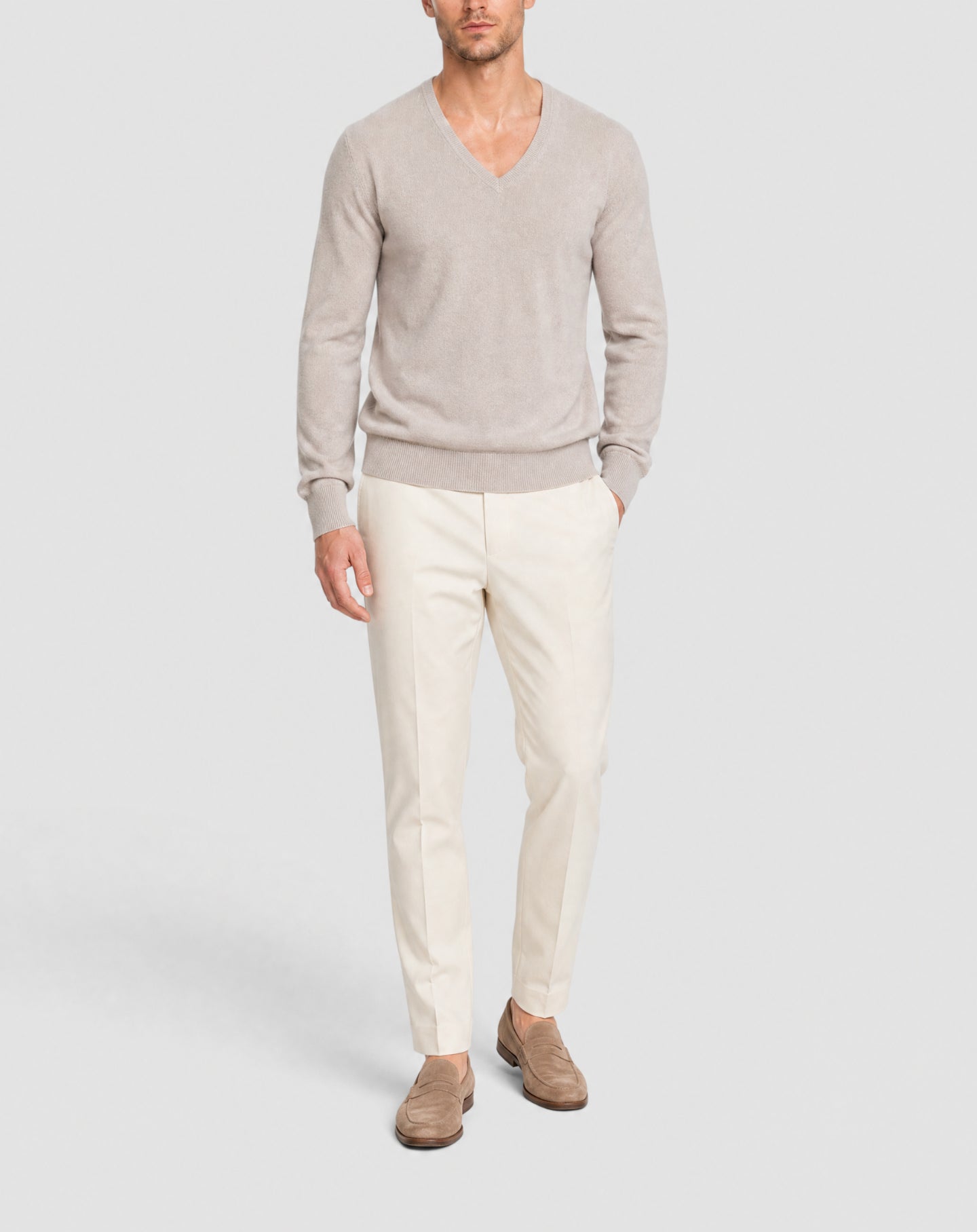 V-neck cashmere jumper - Roche