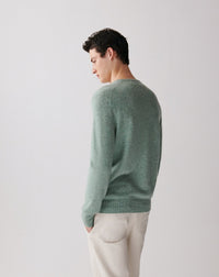 RECO130Pull Col V Classique - Feuille