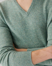 RECO130Pull Col V Classique - Feuille