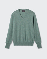 RECO130Pull Col V Classique - Feuille