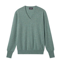 RECO130Pull Col V Classique - Feuille