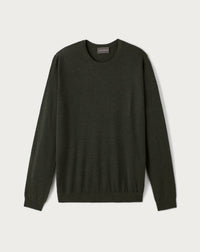 RECO90Pull col rond ultrafin - Vert