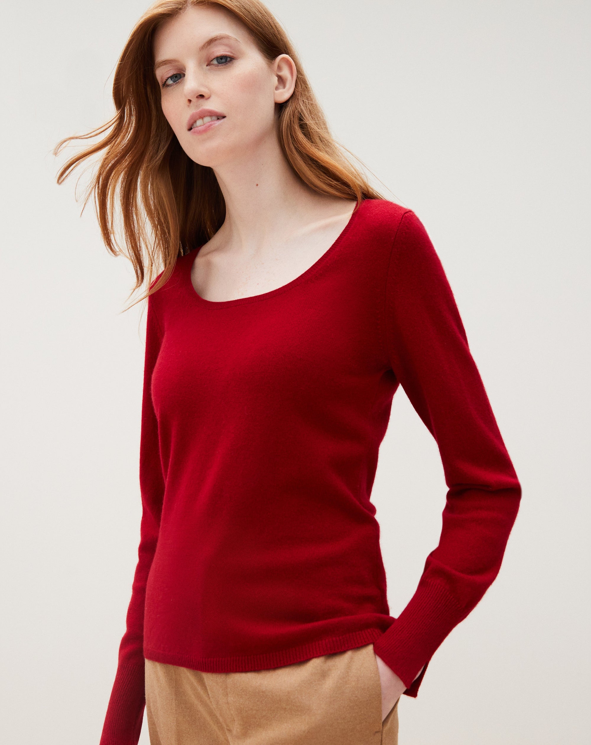 RECO75Ras De Cou Décolleté Danseuse Fentes Poignets - Bois De Rose