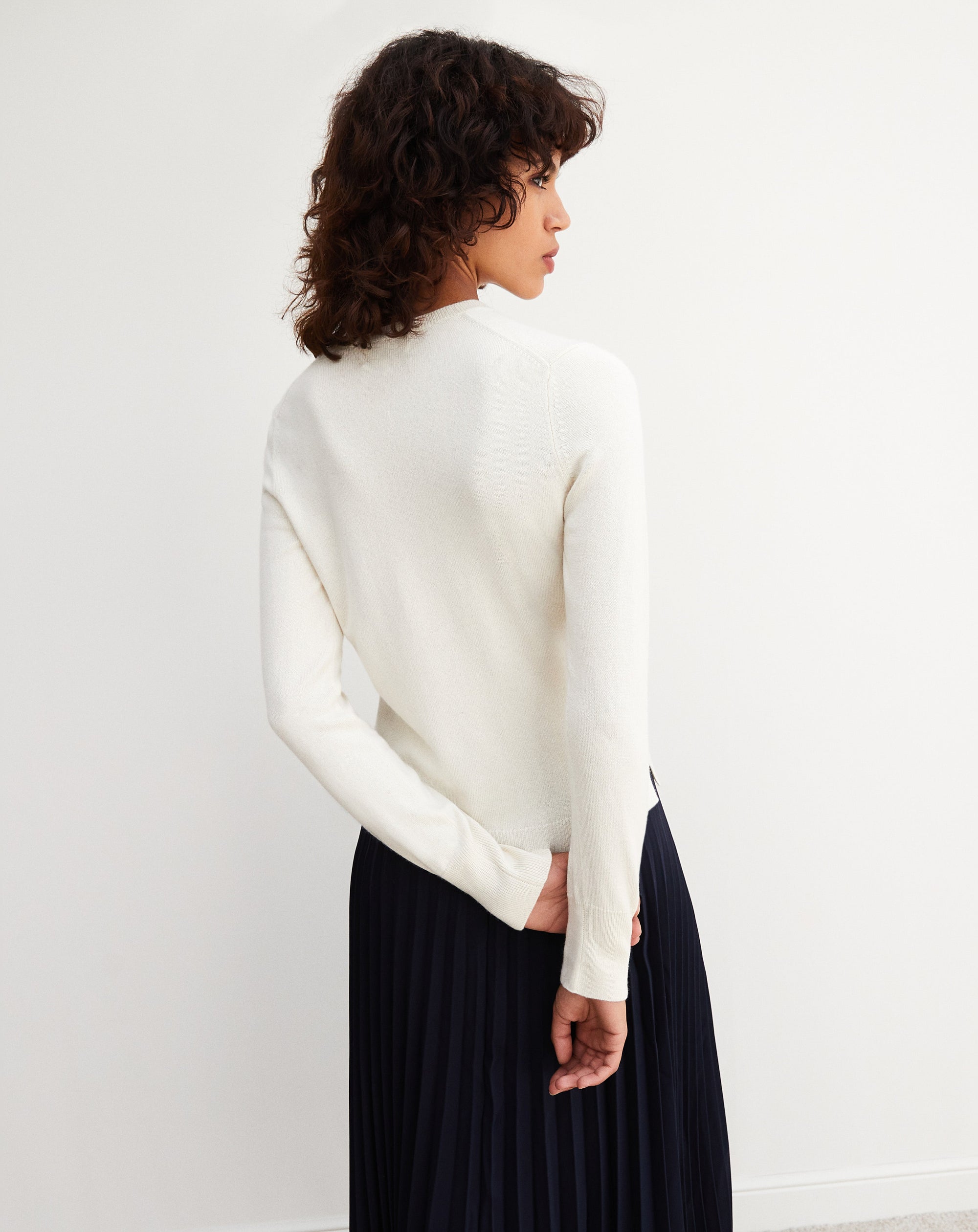 RECO75Pull V Cintré - Naturel