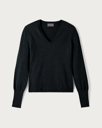 RECO75Pull V Cintré - Noir
