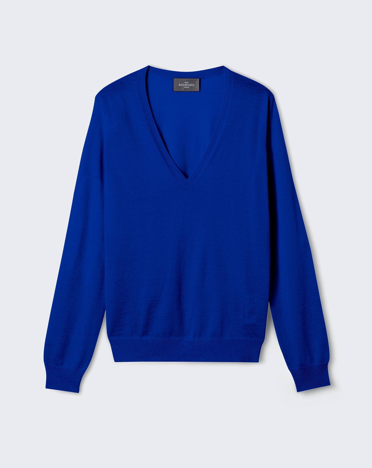 RECO110Pull Col V Ultrafin - Bleu Delphinium