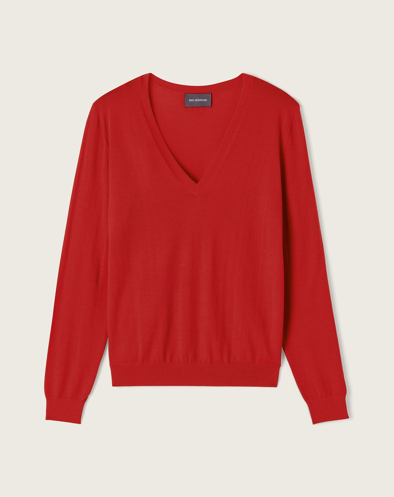 RECO110Pull Col V Ultrafin - Rouge Guarana