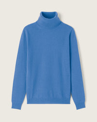 RECO115Pull Col Roulé Classique - Bleu Kinetic