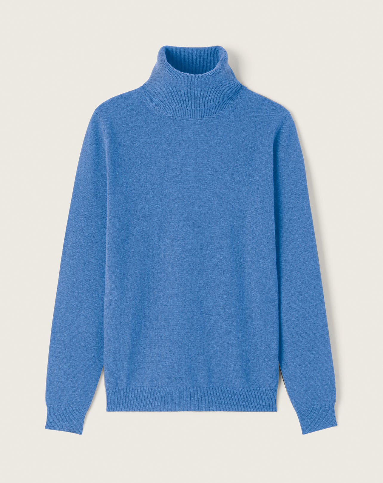RECO115Pull Col Roulé Classique - Bleu Kinetic