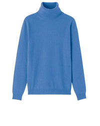 RECO115Pull Col Roulé Classique - Bleu Kinetic