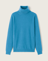 RECO115Pull Col Roulé Classique - Bleu Caldero