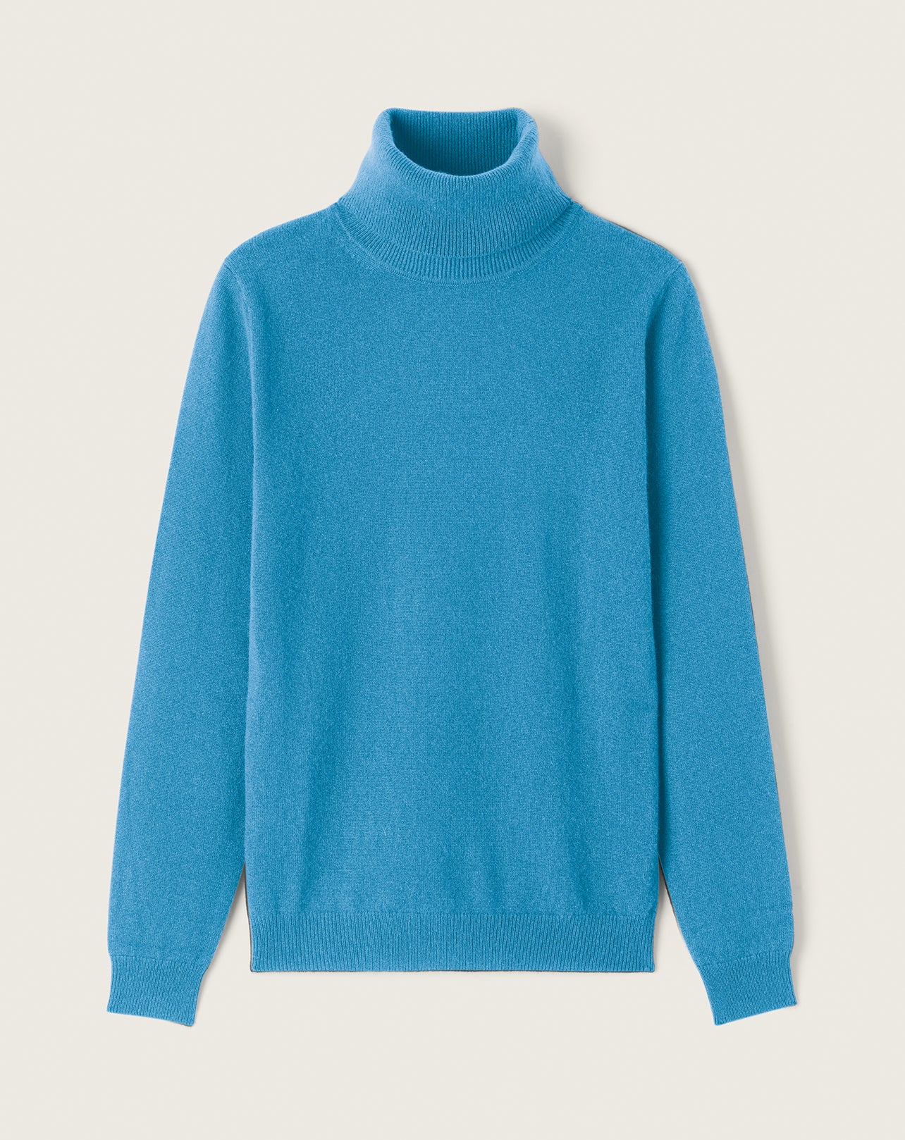 RECO115Pull Col Roulé Classique - Bleu Caldero