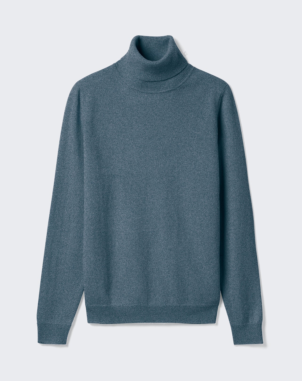RECO115Pull Col Roulé Classique - Bleu Mineral
