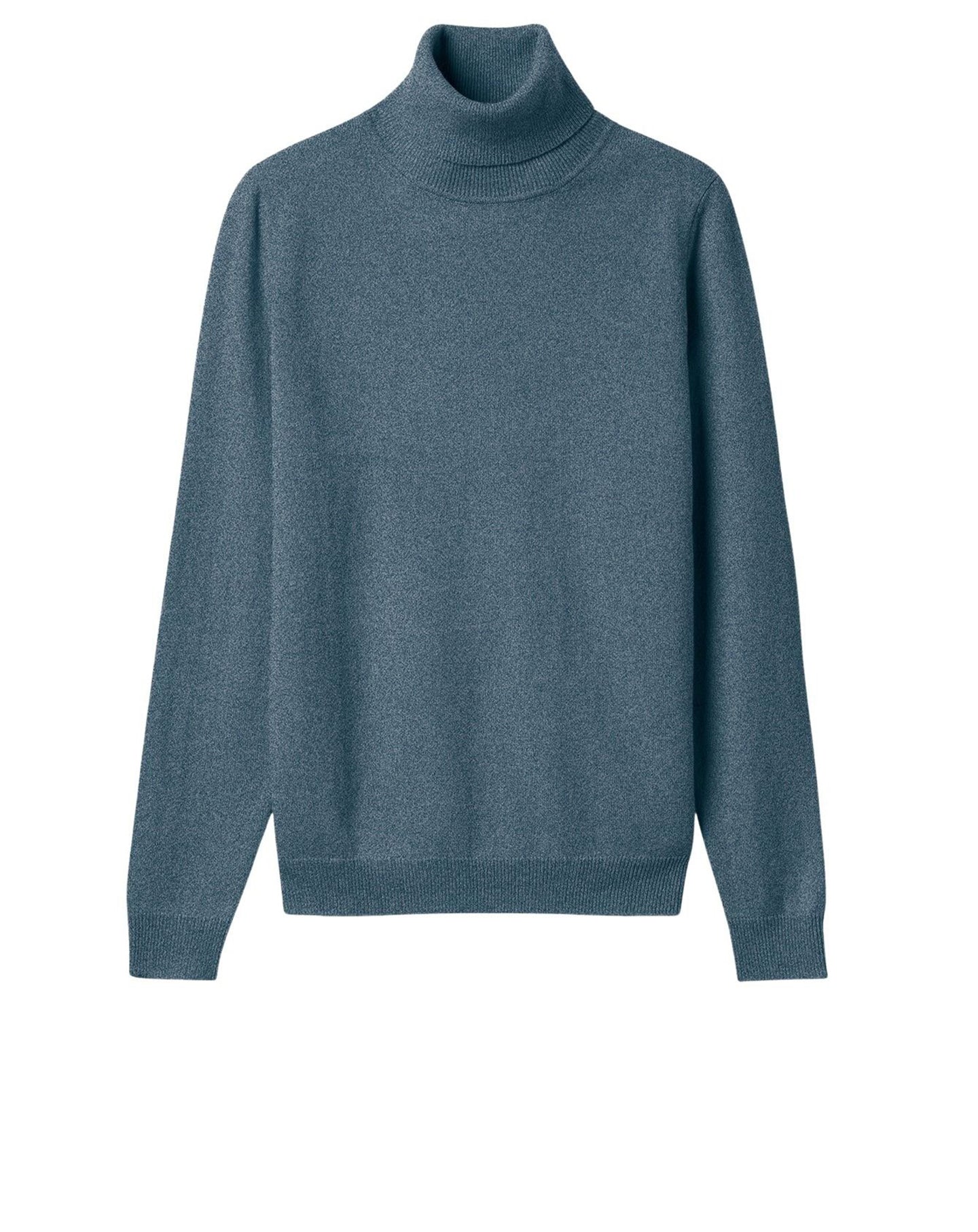 RECO115Pull Col Roulé Classique - Bleu Mineral