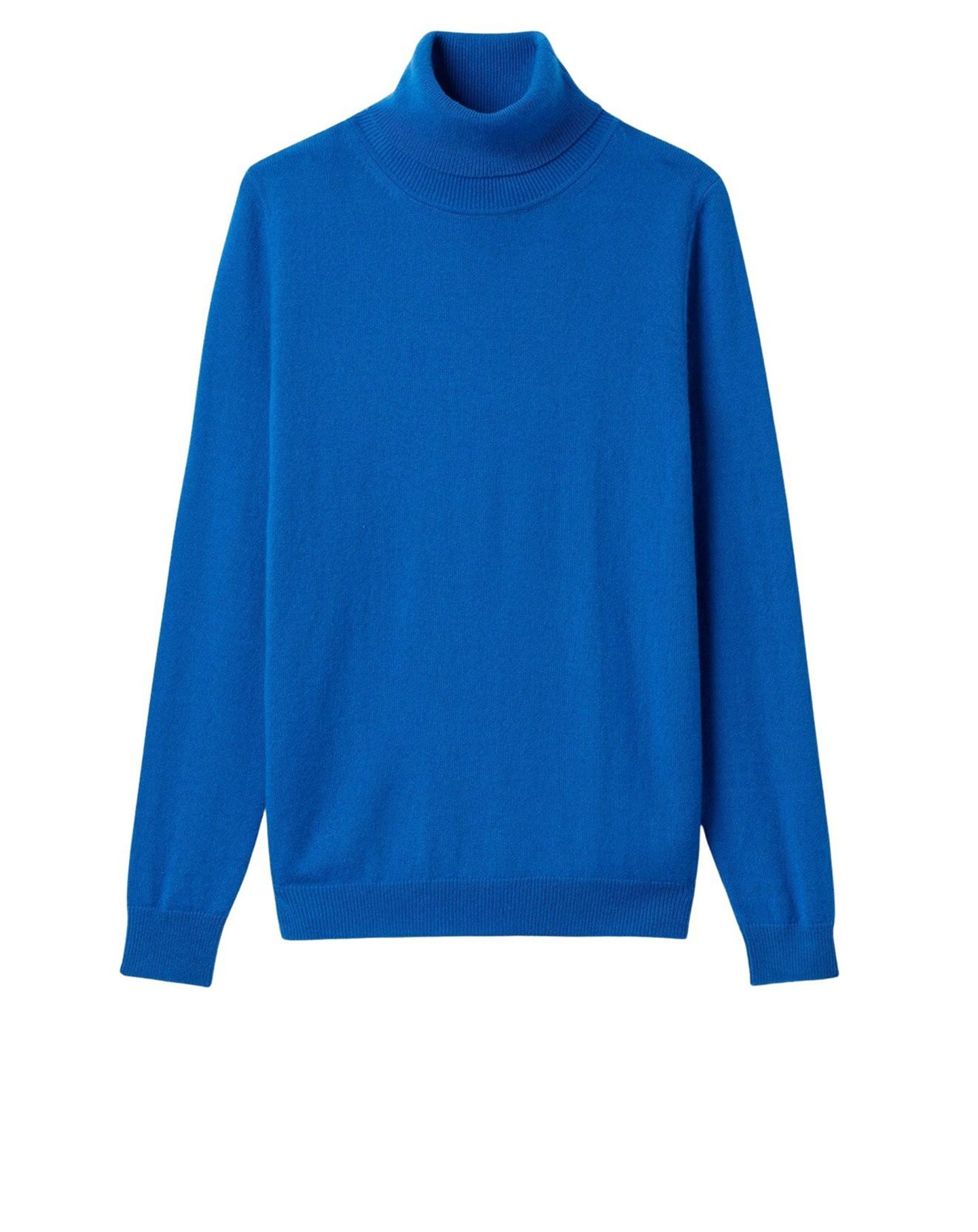 RECO115Pull Col Roulé Classique - Bleu Pigment