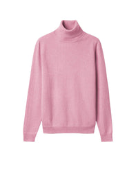Classic cashmere roll-neck jumper - Rose Loukoum