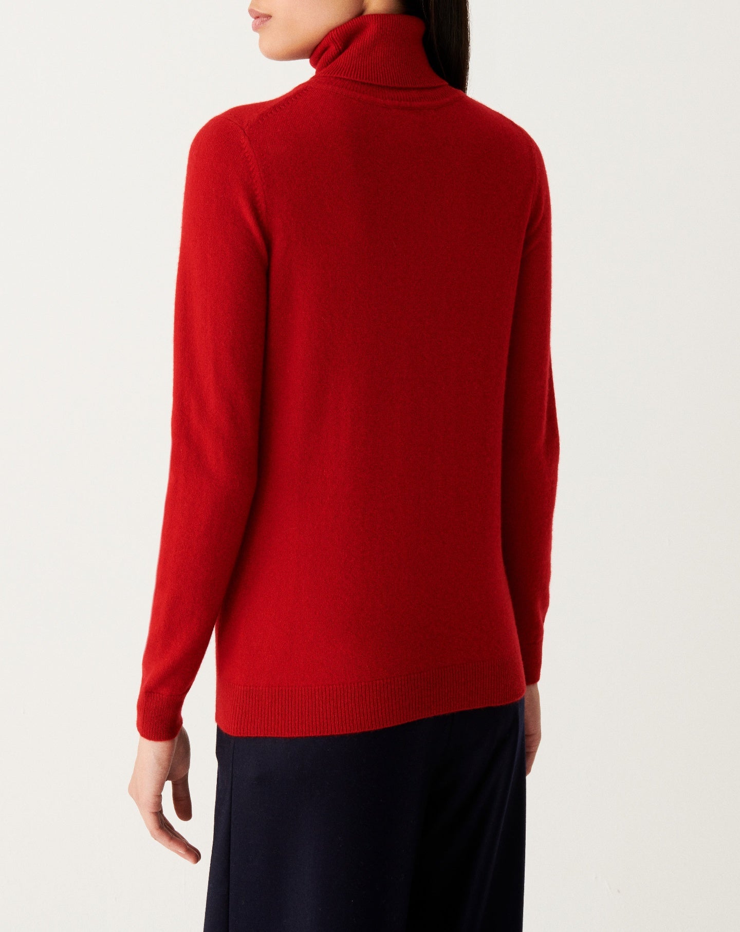 RECO115Pull Col Roulé Classique - Rouge College