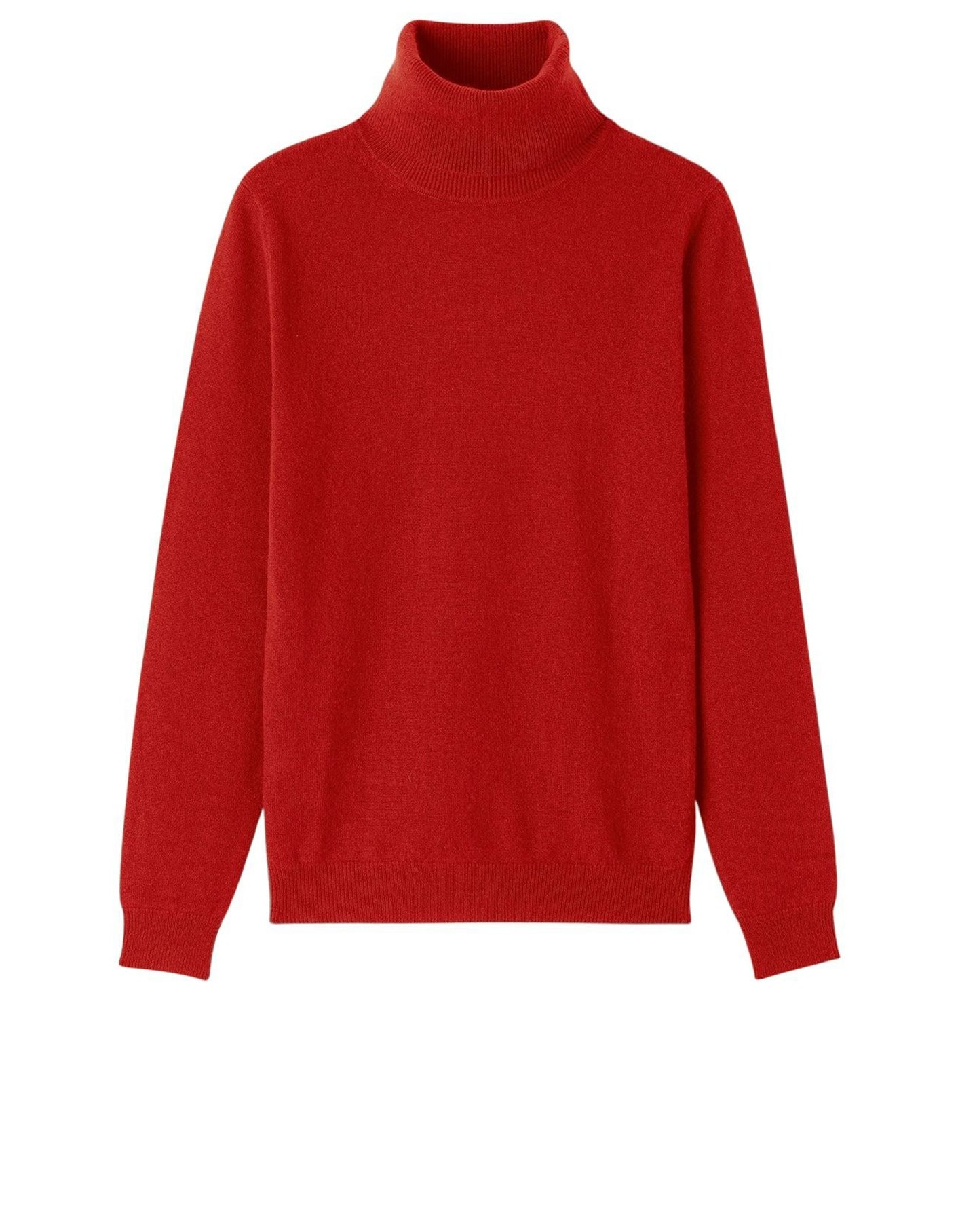 RECO115Pull Col Roulé Classique - Rouge College