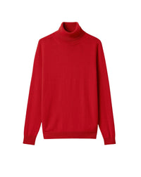 Classic cashmere roll-neck jumper - Garnet