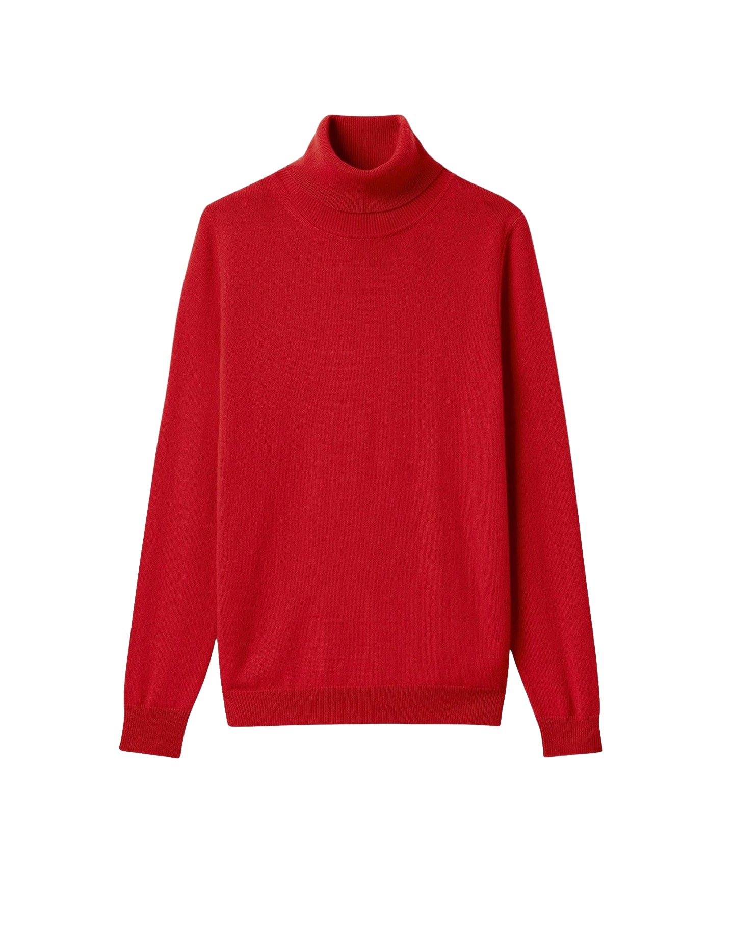 Classic cashmere roll-neck jumper - Garnet
