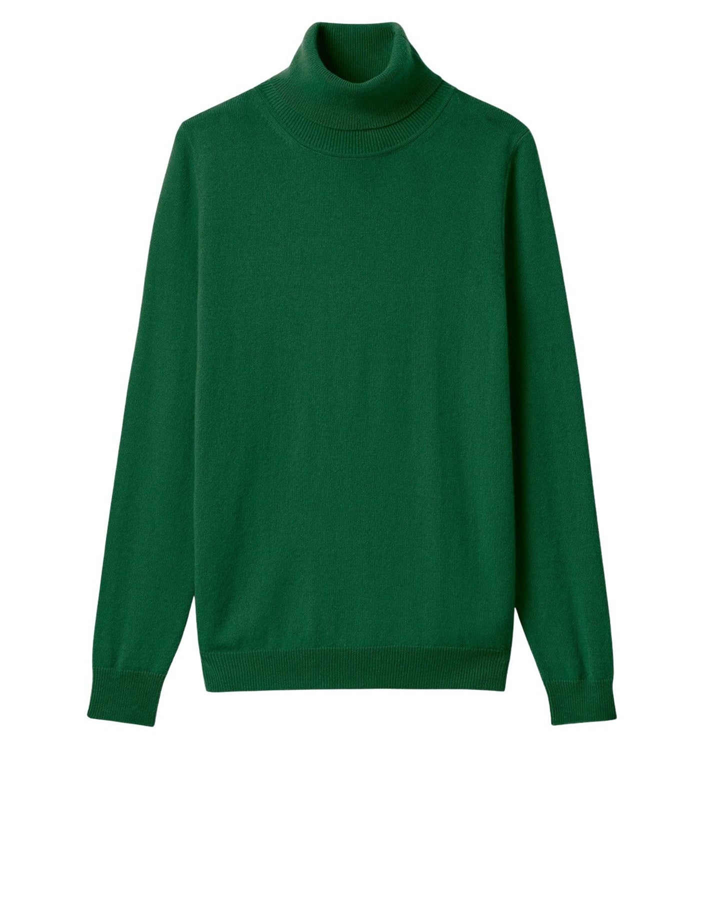RECO115Pull Col Roulé Classique - Vert Amazonie