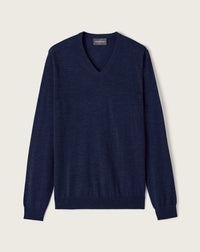 RECO130Pull Col V Ultrafin - Bleu Nocturne