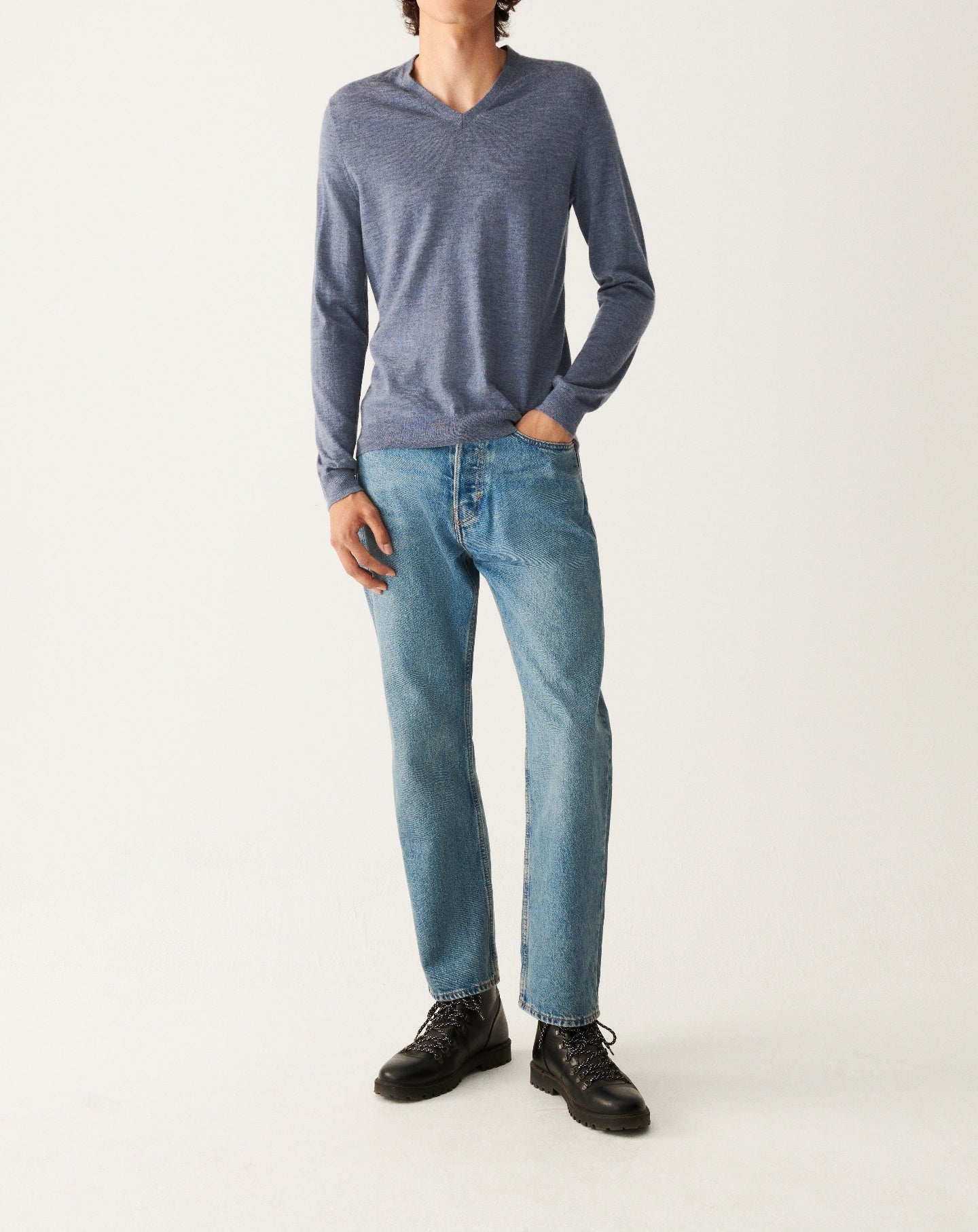 RECO130Pull Col V Ultrafin - Bleu Apatite