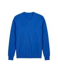 RECO130Pull Col V Ultrafin - Bleu Veronique