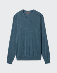 RECO130Pull Col V Ultrafin - Bleu Mineral