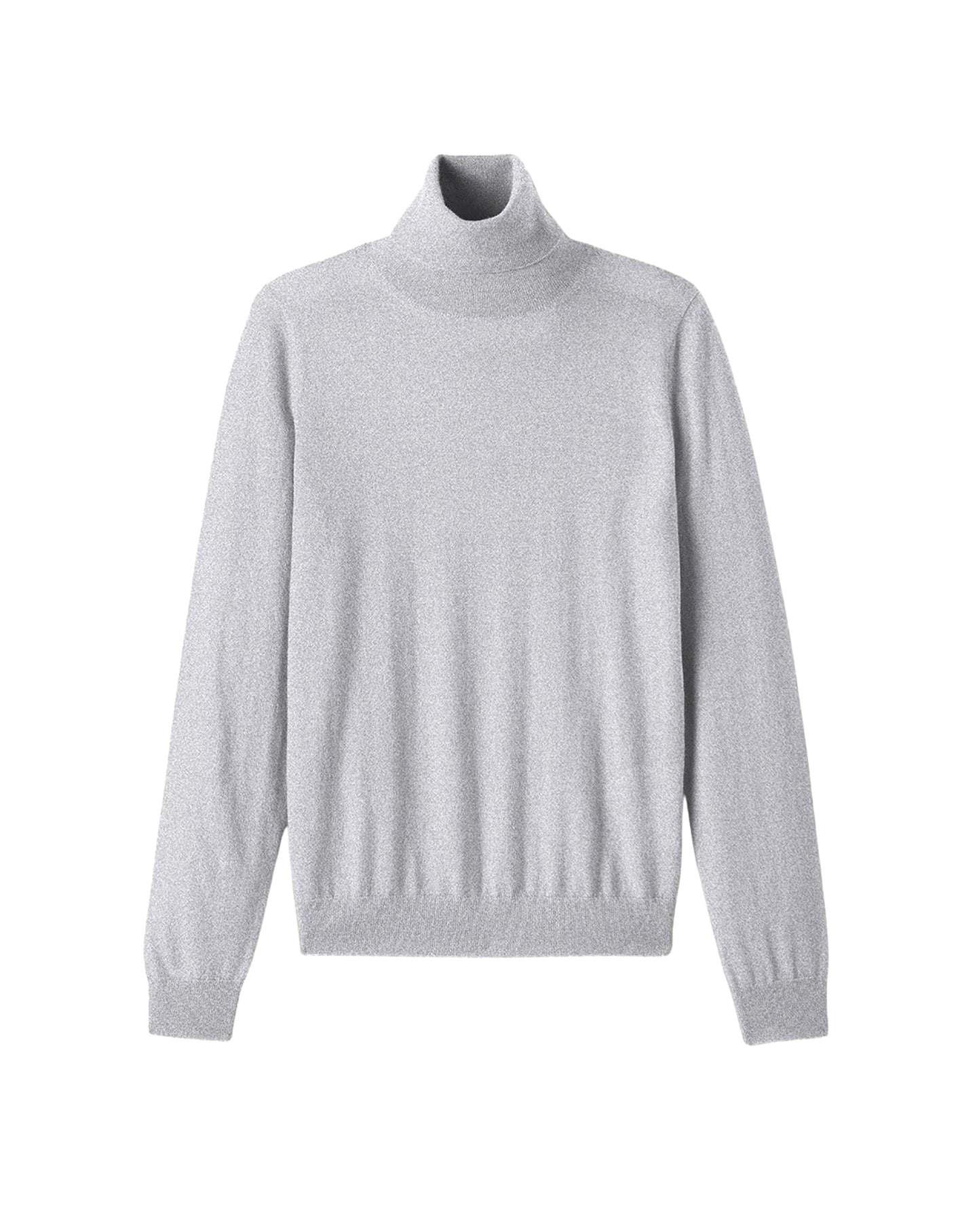 Ultra-fine cashmere roll-neck jumper - Givre