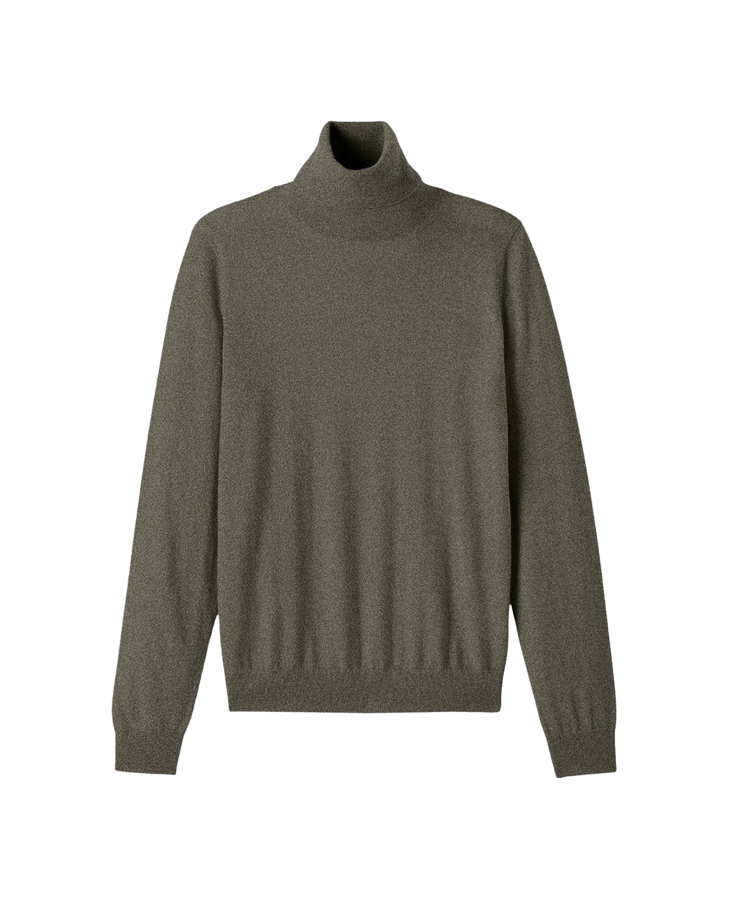 Ultra-fine cashmere roll-neck jumper - Khaki