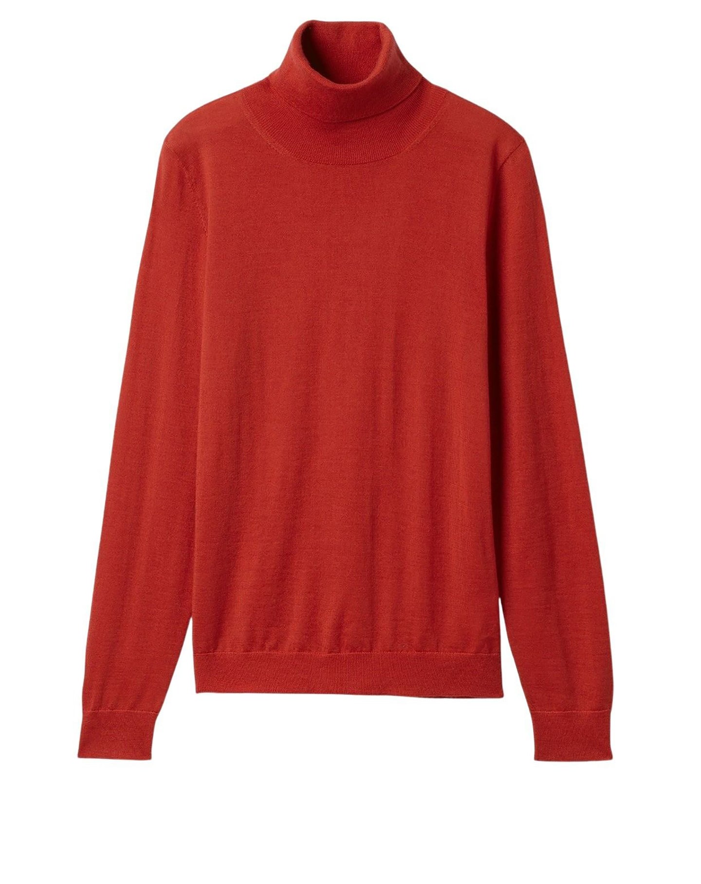 RECO115Pull Col Roulé Ultrafin - Cinabre