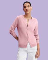 RECO115Cardigan Classique - Rose Loukoum