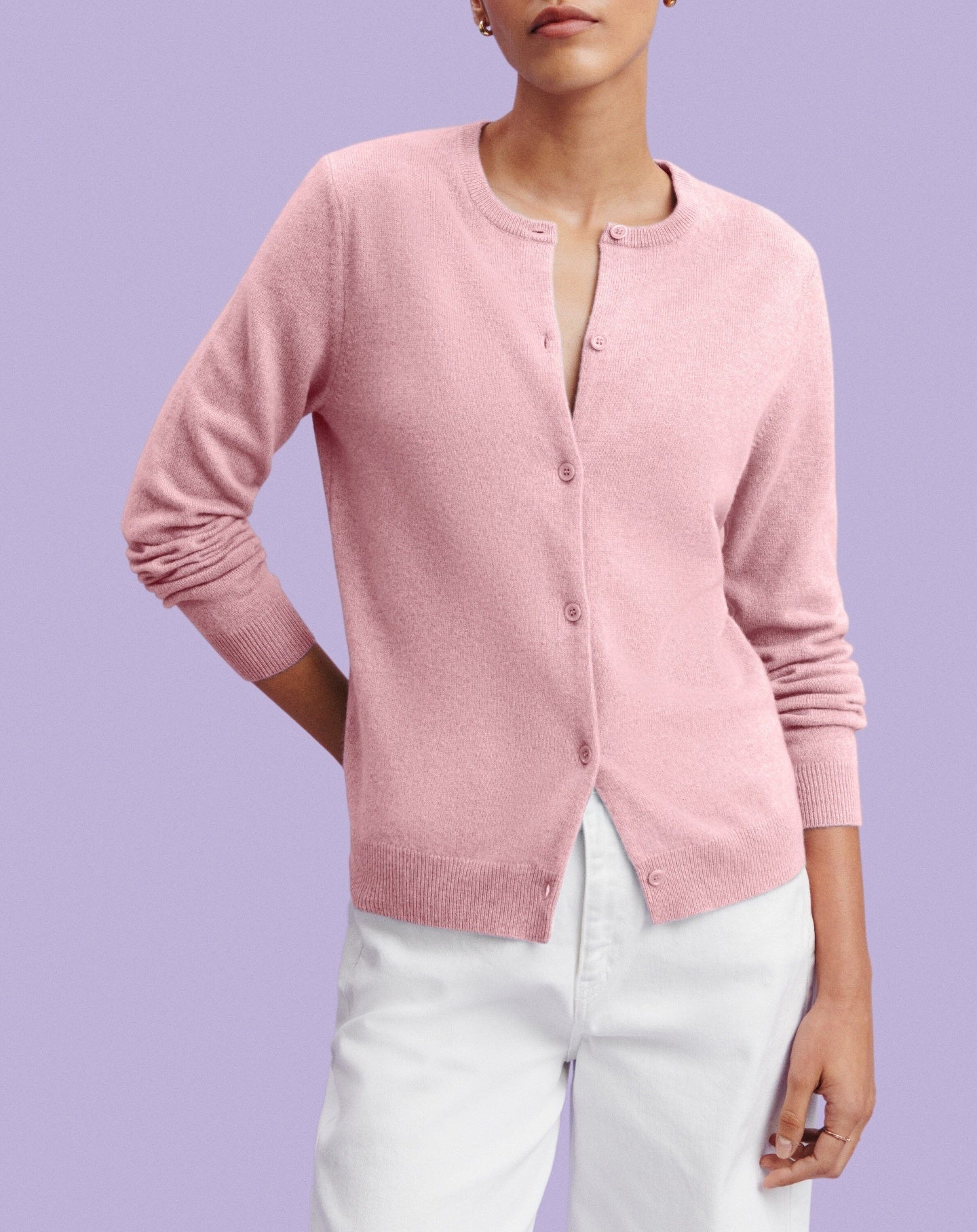 Gilet en cachemire -  Rose Loukoum