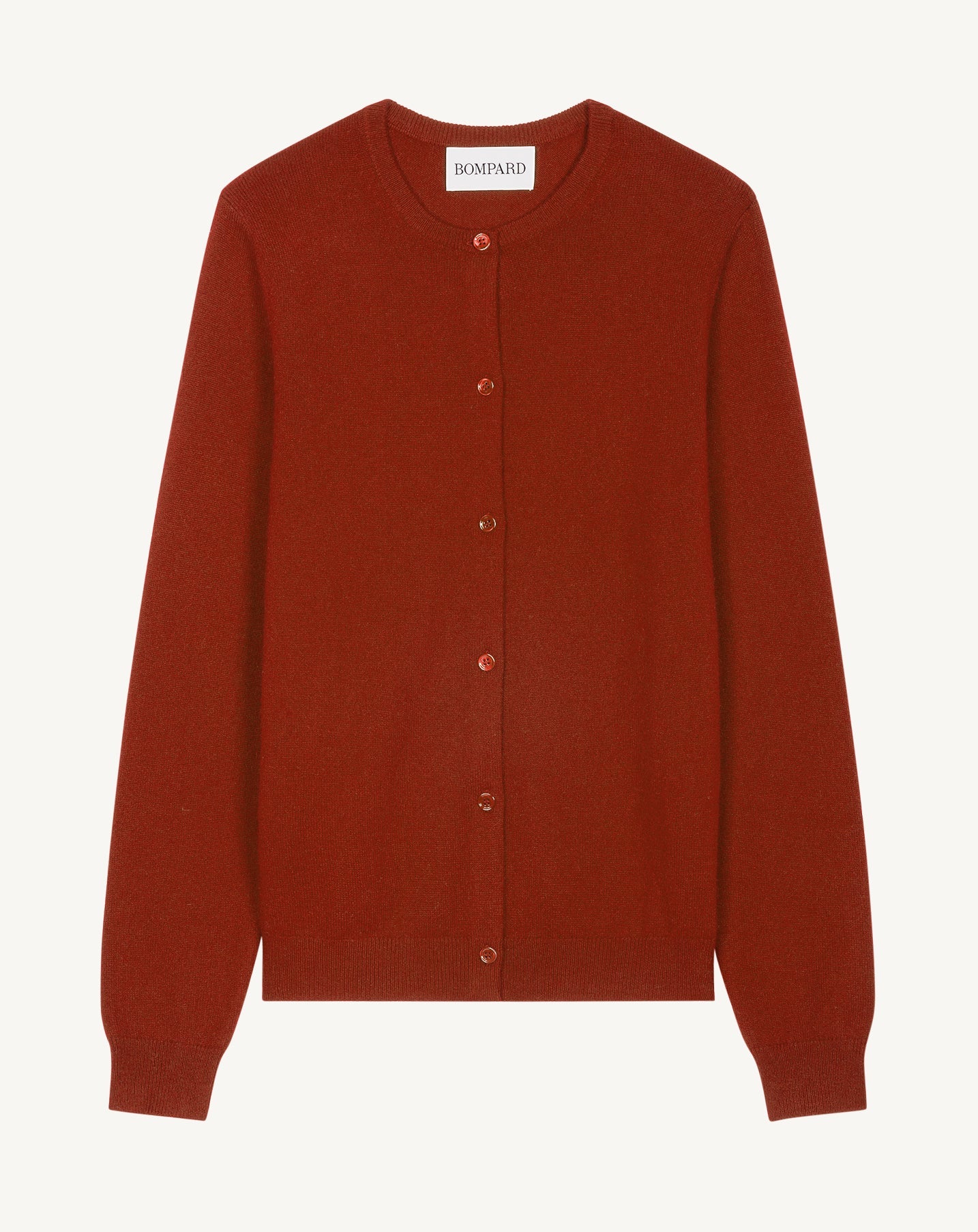 RECO115Cardigan Classique - Rouge Brique