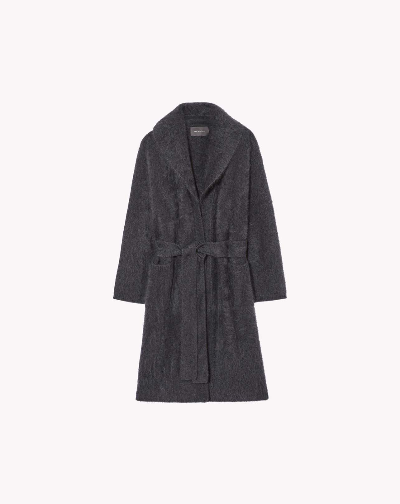 RECO475Manteau Cachemire Brossé - Noir