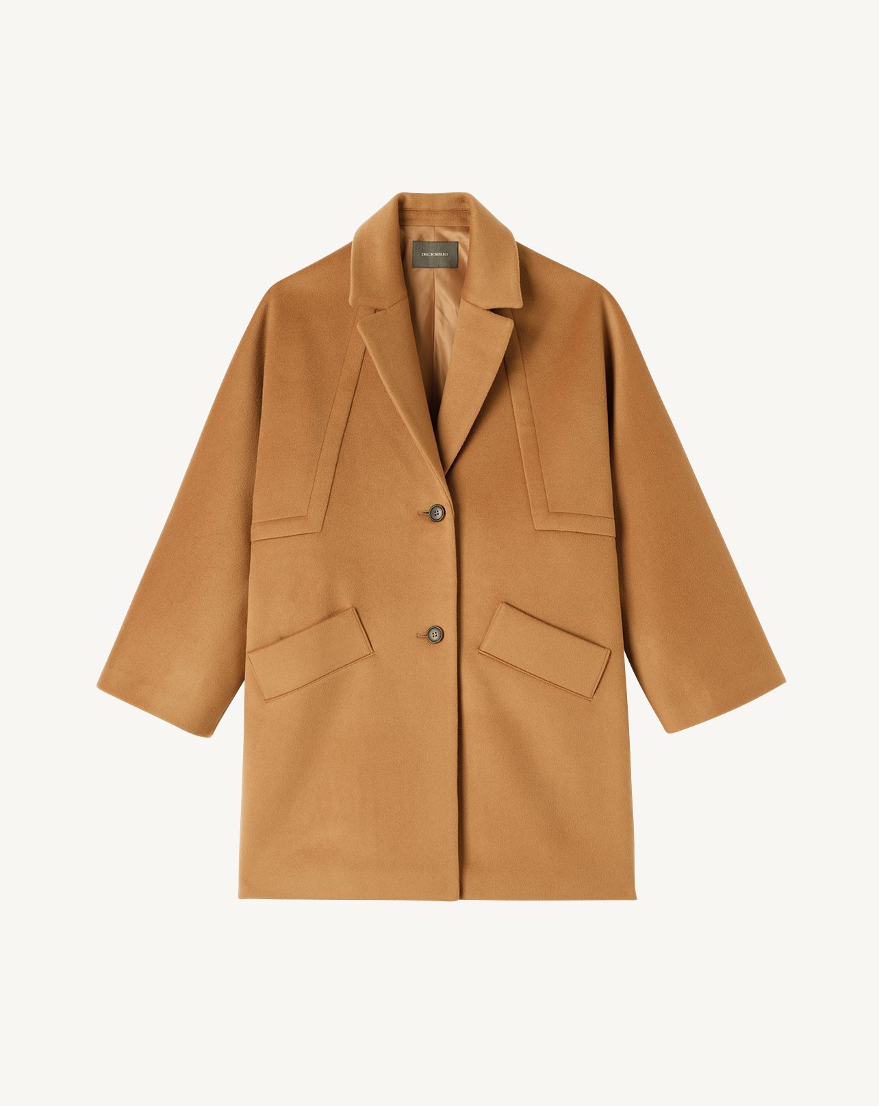 RECO595Manteau Oversize Double Face Découpes Géométriques - Vicuna
