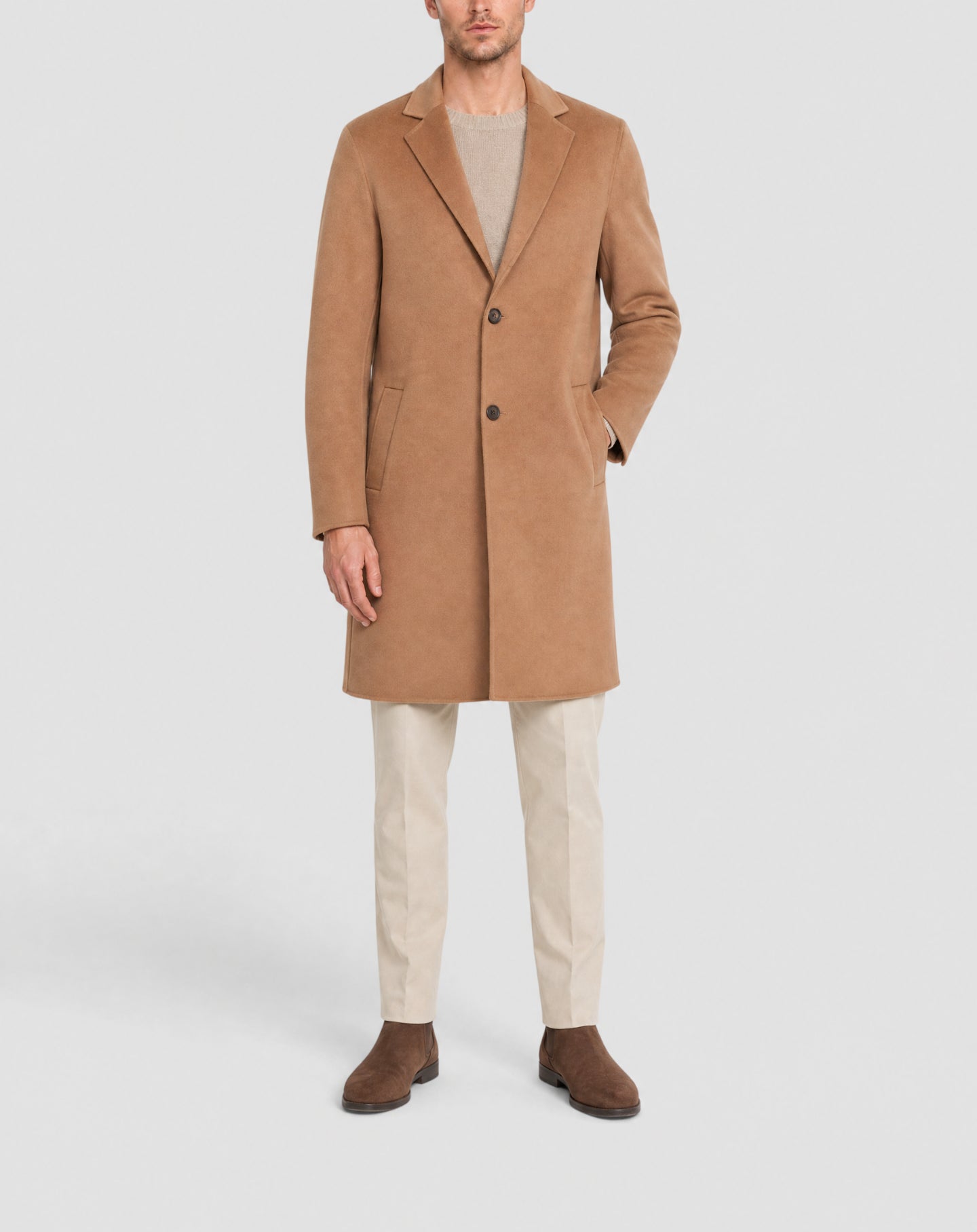 Manteau à double face en laine -  Vicuna