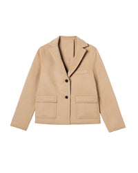 Veste tailleur double face en laine -  Pampas