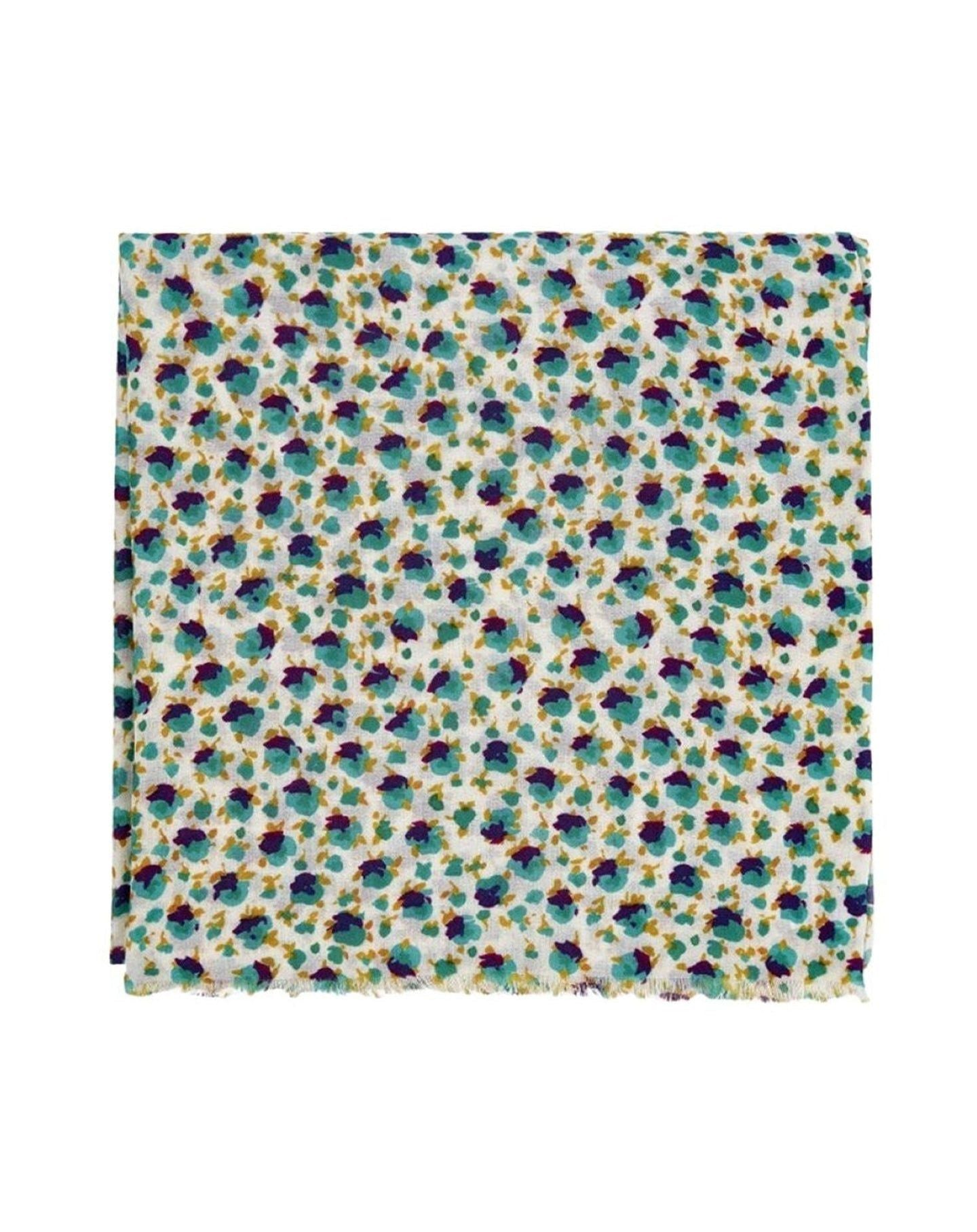 Fleurs des Champs cashmere stole - Multicolour