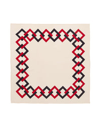 Silk Graphic Contours Square - Sepia