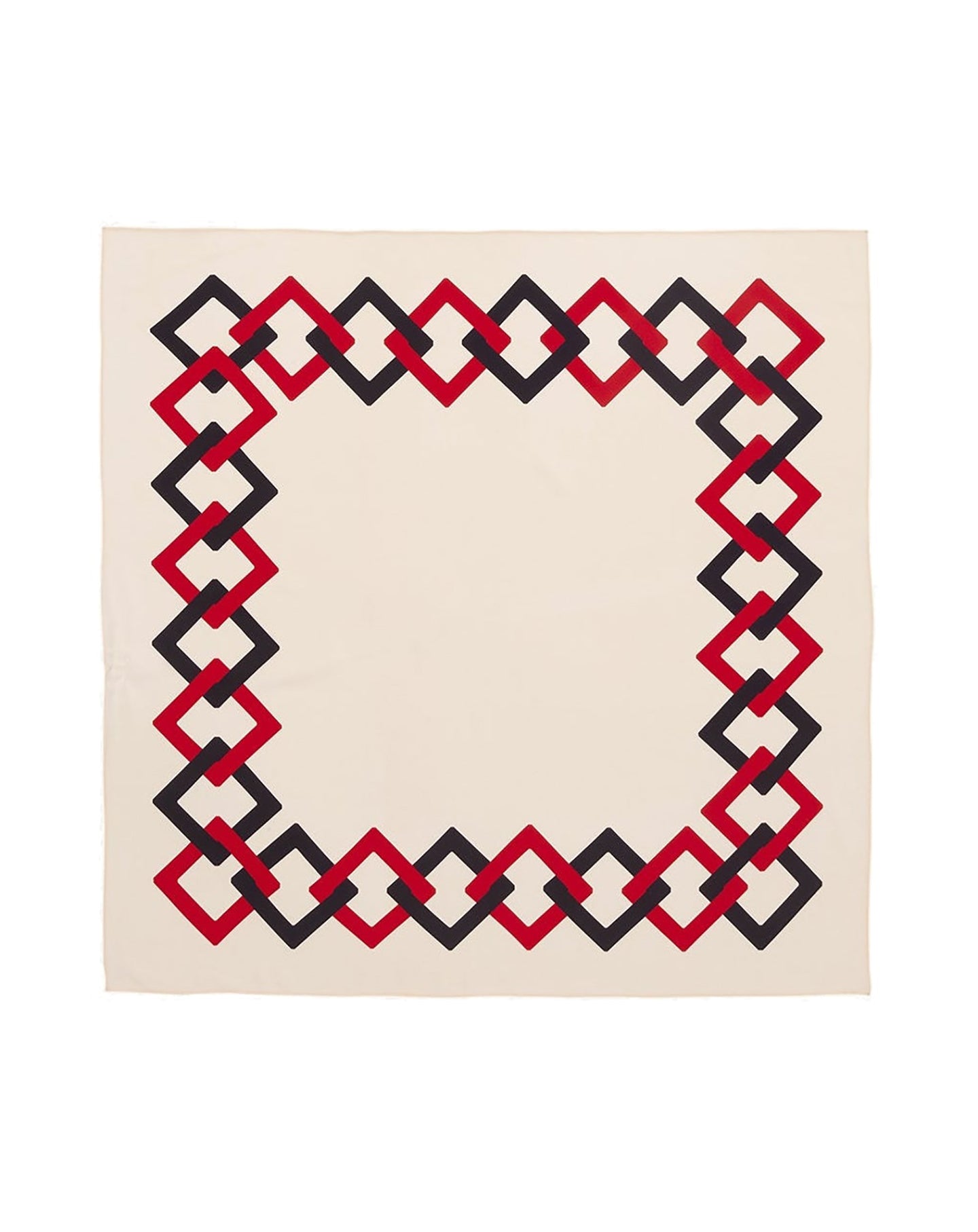 Silk Graphic Contours Square - Sepia