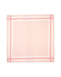 Square with cashmere borders - Aubepine mottled & Sorbet