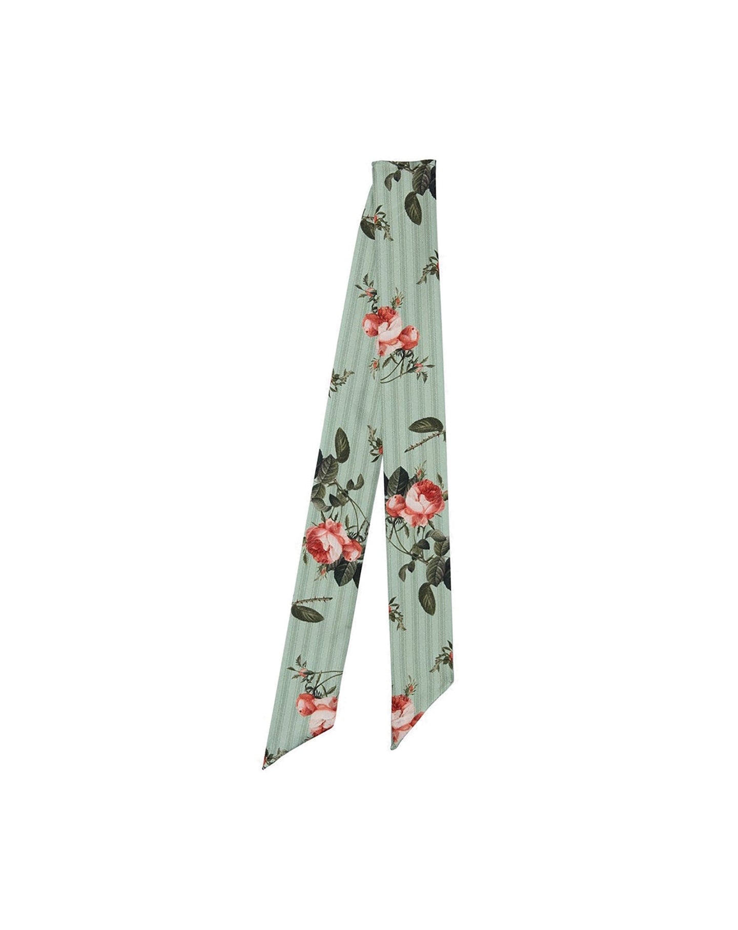 Silk striped lavaliere - Celadon