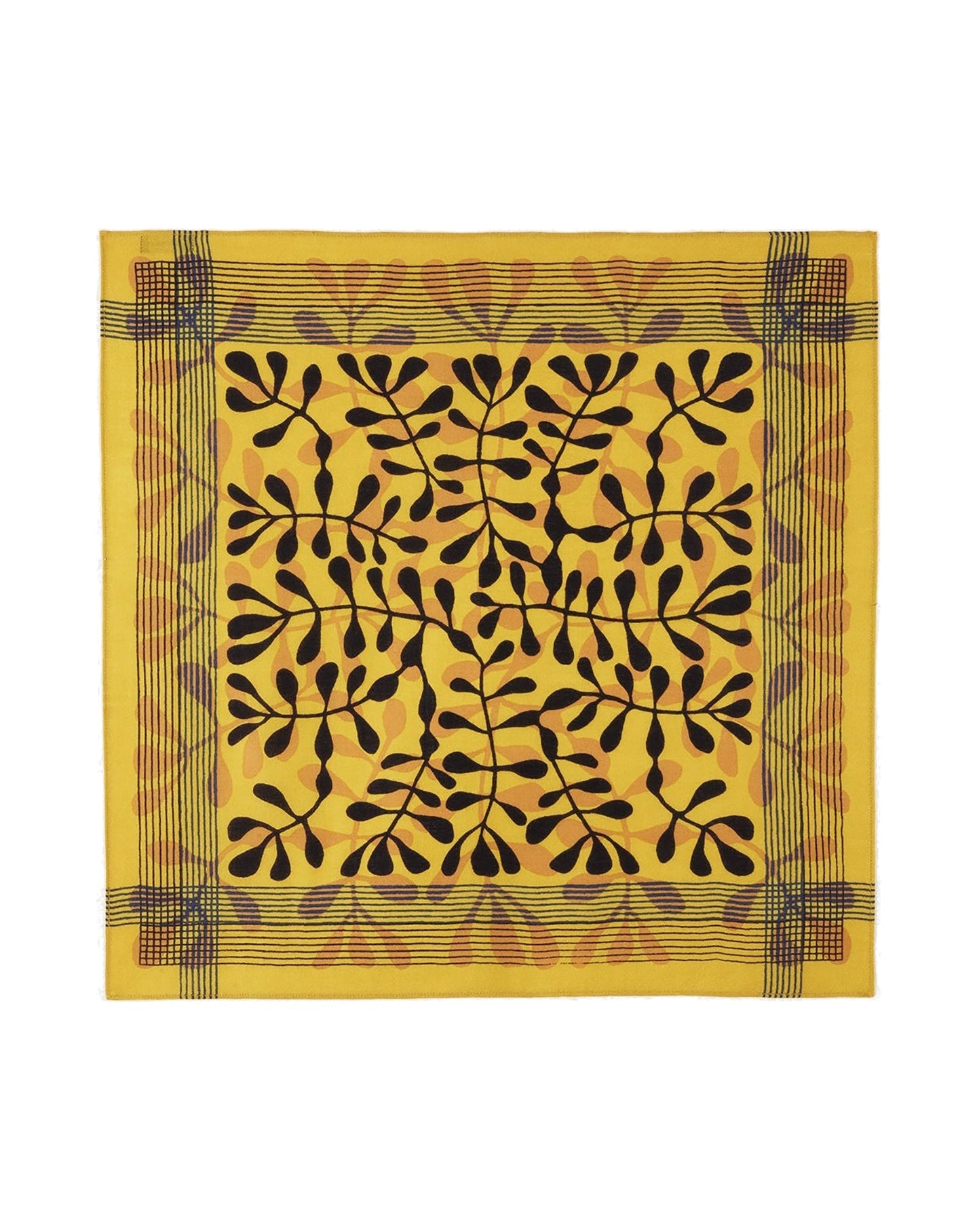 Modernist printed mini square in cashmere - Chaume