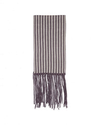 Striped cashmere fringed scarf - Chanvre & Eléphant